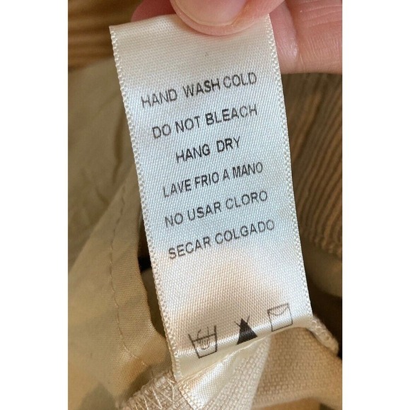 NWT $58.50 Bohme High Waist Corduroy Pants Size Large Women’s Beige - Picture 5 of 10